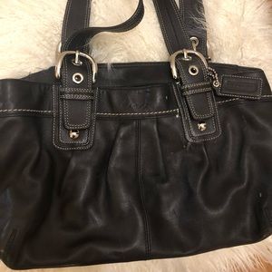 Coach leather shoulder bag